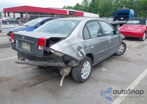 2005 Honda Civic Lx z USA, uszkodzony, nr VIN 2HGES15565H573662